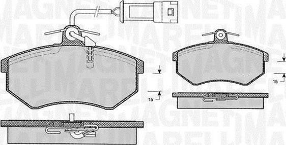 Magneti Marelli 363916060599 - Kit pastiglie freno, Freno a disco www.autoricambit.com