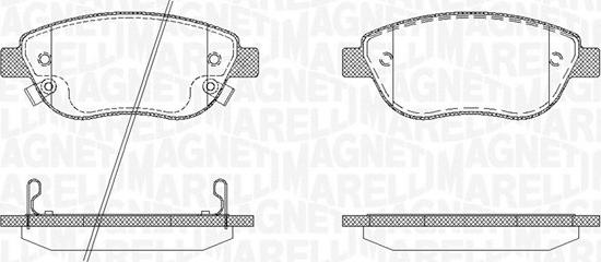 Magneti Marelli 363916060562 - Kit pastiglie freno, Freno a disco www.autoricambit.com