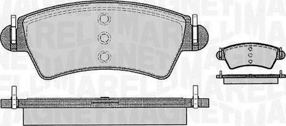 Magneti Marelli 363916060538 - Kit pastiglie freno, Freno a disco www.autoricambit.com