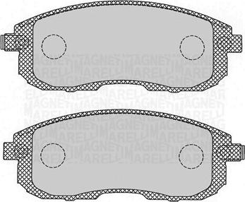 Magneti Marelli 363916060696 - Kit pastiglie freno, Freno a disco www.autoricambit.com