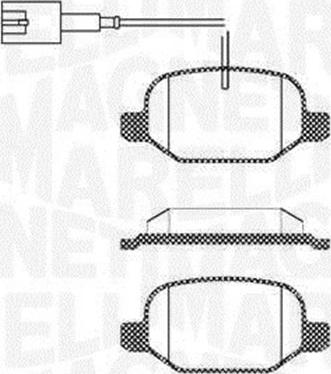 Magneti Marelli 363916060687 - Kit pastiglie freno, Freno a disco www.autoricambit.com