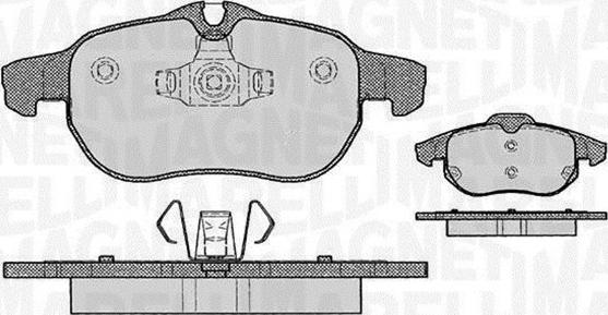 Magneti Marelli 363916060162 - Kit pastiglie freno, Freno a disco www.autoricambit.com