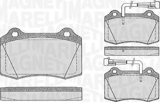 Magneti Marelli 363916060107 - Kit pastiglie freno, Freno a disco www.autoricambit.com