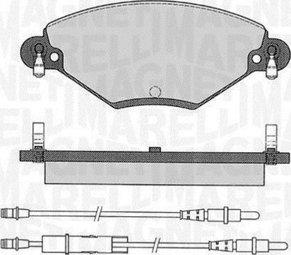 Magneti Marelli 363916060181 - Kit pastiglie freno, Freno a disco www.autoricambit.com