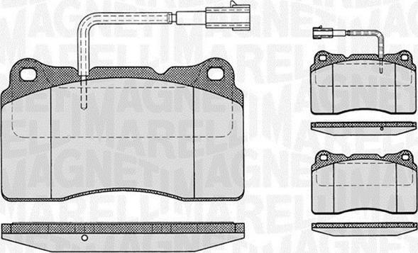 Magneti Marelli 363916060121 - Kit pastiglie freno, Freno a disco www.autoricambit.com