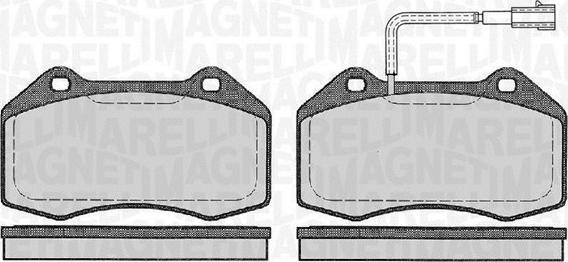 Magneti Marelli 363916060127 - Kit pastiglie freno, Freno a disco www.autoricambit.com