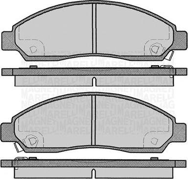 Magneti Marelli 363916060802 - Kit pastiglie freno, Freno a disco www.autoricambit.com