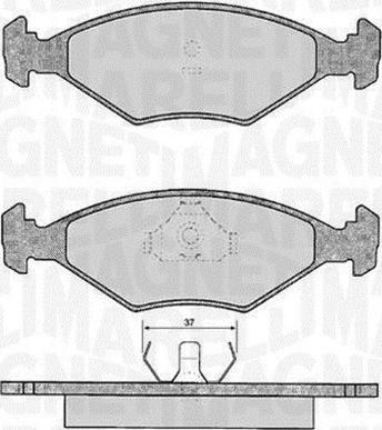 Magneti Marelli 363916060807 - Kit pastiglie freno, Freno a disco www.autoricambit.com