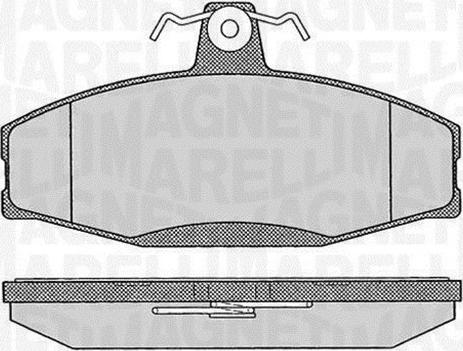 Magneti Marelli 363916060397 - Kit pastiglie freno, Freno a disco www.autoricambit.com