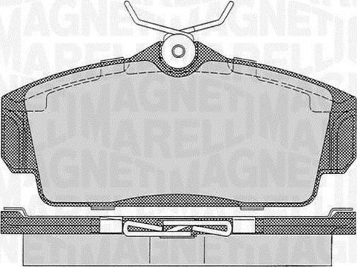 Magneti Marelli 363916060344 - Kit pastiglie freno, Freno a disco www.autoricambit.com