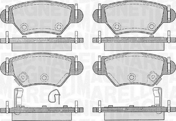 Magneti Marelli 363916060357 - Kit pastiglie freno, Freno a disco www.autoricambit.com