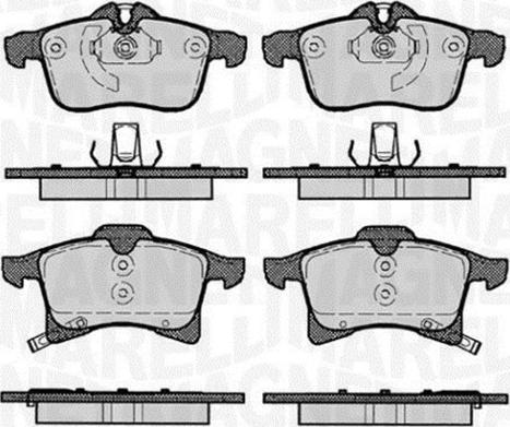 Magneti Marelli 363916060364 - Kit pastiglie freno, Freno a disco www.autoricambit.com