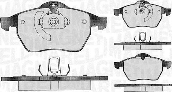 Magneti Marelli 363916060360 - Kit pastiglie freno, Freno a disco www.autoricambit.com