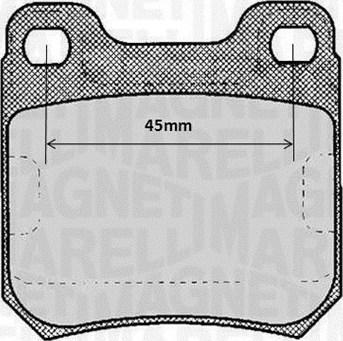 Magneti Marelli 363916060368 - Kit pastiglie freno, Freno a disco www.autoricambit.com