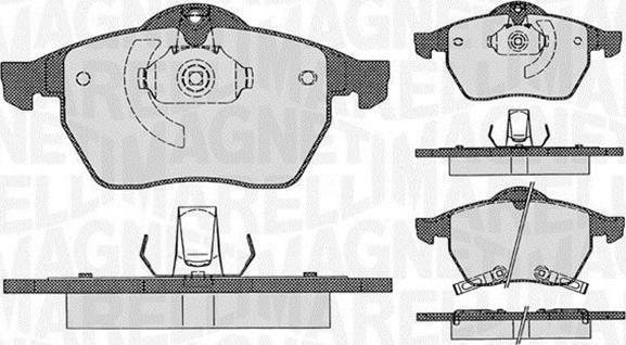 Magneti Marelli 363916060386 - Kit pastiglie freno, Freno a disco www.autoricambit.com