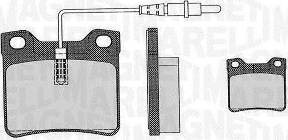 Magneti Marelli 363916060326 - Kit pastiglie freno, Freno a disco www.autoricambit.com