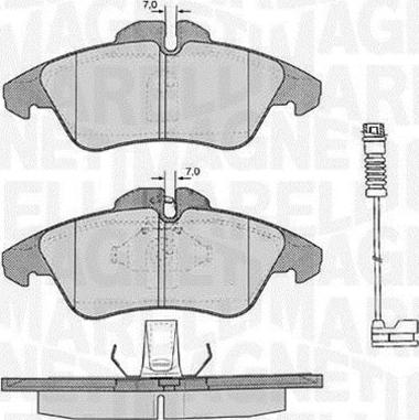 Magneti Marelli 363916060321 - Kit pastiglie freno, Freno a disco www.autoricambit.com