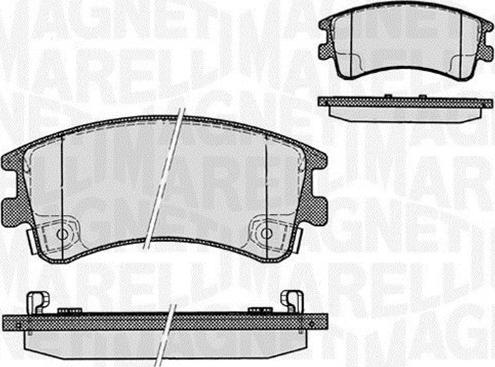 Magneti Marelli 363916060295 - Kit pastiglie freno, Freno a disco www.autoricambit.com