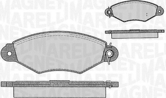 Magneti Marelli 363916060200 - Kit pastiglie freno, Freno a disco www.autoricambit.com