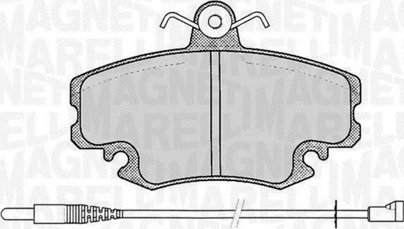 Magneti Marelli 363916060203 - Kit pastiglie freno, Freno a disco www.autoricambit.com