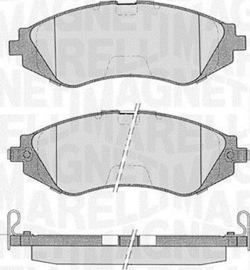 Magneti Marelli 363916060207 - Kit pastiglie freno, Freno a disco www.autoricambit.com