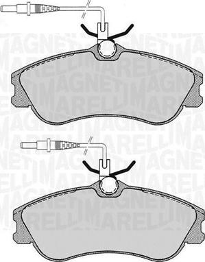 Magneti Marelli 363916060786 - Kit pastiglie freno, Freno a disco www.autoricambit.com