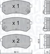 Magneti Marelli 363916061004 - Kit pastiglie freno, Freno a disco www.autoricambit.com