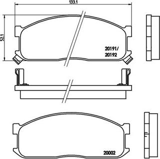 Brembo P 24 017 - Kit pastiglie freno, Freno a disco www.autoricambit.com