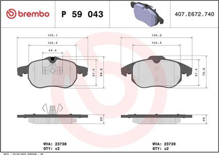 Magneti Marelli 363700459043 - Kit pastiglie freno, Freno a disco www.autoricambit.com