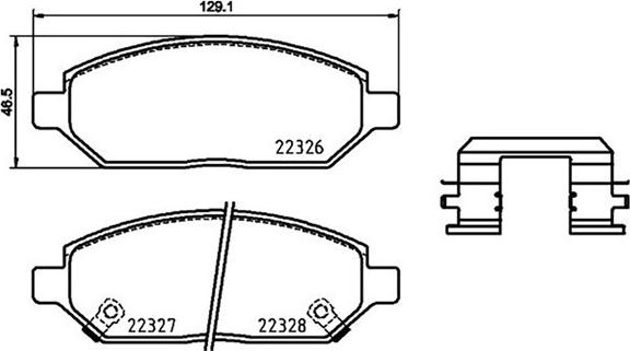 Magneti Marelli 363700459088 - Kit pastiglie freno, Freno a disco www.autoricambit.com