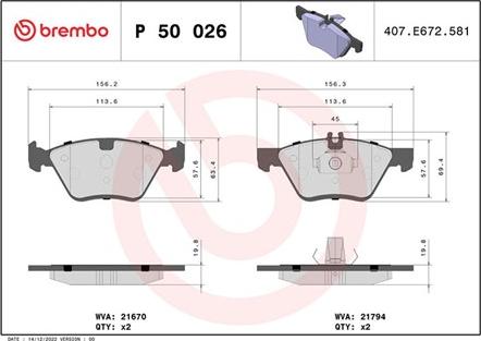 Magneti Marelli 363700450026 - Kit pastiglie freno, Freno a disco www.autoricambit.com