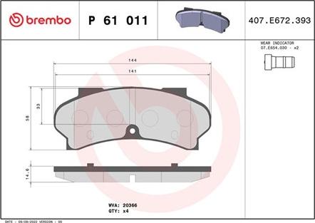 Magneti Marelli 363700461011 - Kit pastiglie freno, Freno a disco www.autoricambit.com