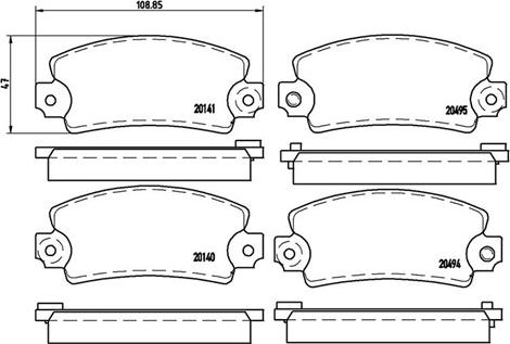 Magneti Marelli 363700468001 - Kit pastiglie freno, Freno a disco www.autoricambit.com