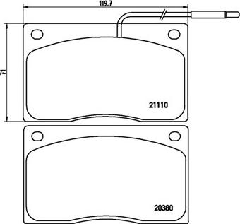 Magneti Marelli 363700468012 - Kit pastiglie freno, Freno a disco www.autoricambit.com