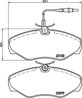 Magneti Marelli 363700468026 - Kit pastiglie freno, Freno a disco www.autoricambit.com