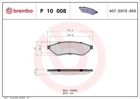 Magneti Marelli 363700410008 - Kit pastiglie freno, Freno a disco www.autoricambit.com