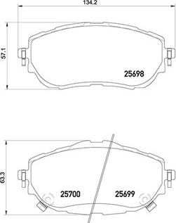 Magneti Marelli 363700483150 - Kit pastiglie freno, Freno a disco www.autoricambit.com