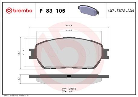 Magneti Marelli 363700483105 - Kit pastiglie freno, Freno a disco www.autoricambit.com