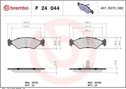 Magneti Marelli 363700424044 - Kit pastiglie freno, Freno a disco www.autoricambit.com