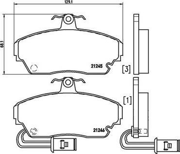 Magneti Marelli 363700428014 - Kit pastiglie freno, Freno a disco www.autoricambit.com