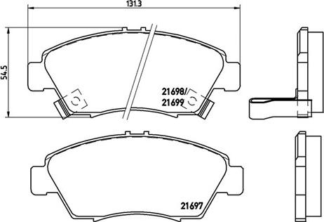 Magneti Marelli 363700428024 - Kit pastiglie freno, Freno a disco www.autoricambit.com