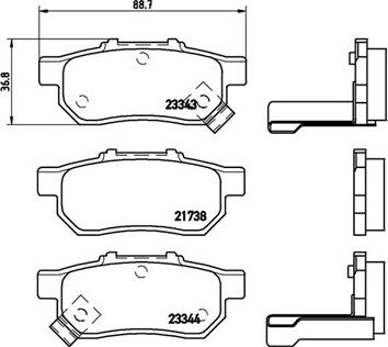 Magneti Marelli 363700428025 - Kit pastiglie freno, Freno a disco www.autoricambit.com