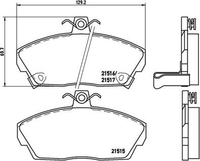 Magneti Marelli 363700428020 - Kit pastiglie freno, Freno a disco www.autoricambit.com