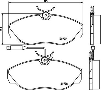 Magneti Marelli 363700423068 - Kit pastiglie freno, Freno a disco www.autoricambit.com