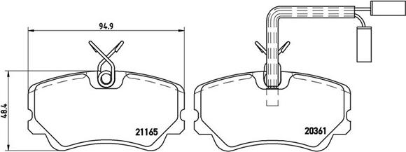 Magneti Marelli 363700423035 - Kit pastiglie freno, Freno a disco www.autoricambit.com