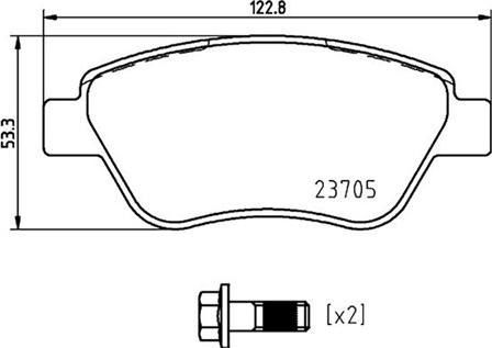 Magneti Marelli 363700423169 - Kit pastiglie freno, Freno a disco www.autoricambit.com