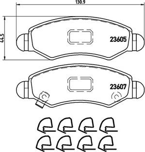 Magneti Marelli 363700479015 - Kit pastiglie freno, Freno a disco www.autoricambit.com