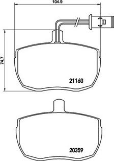 Magneti Marelli 363700506006 - Kit pastiglie freno, Freno a disco www.autoricambit.com