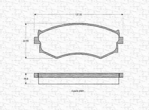 Magneti Marelli 363702160905 - Kit pastiglie freno, Freno a disco www.autoricambit.com