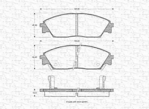 Magneti Marelli 363702160903 - Kit pastiglie freno, Freno a disco www.autoricambit.com